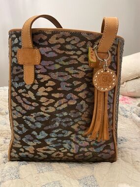 CONSUELA Iris Chica Tote Leopard Print Tote - Brown